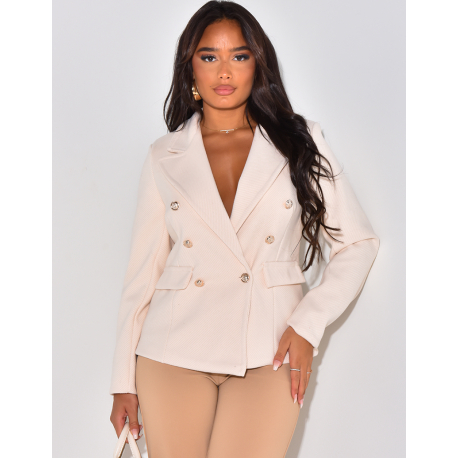 Officer's button blazer jacket