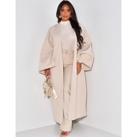 Long & thick felt kimono