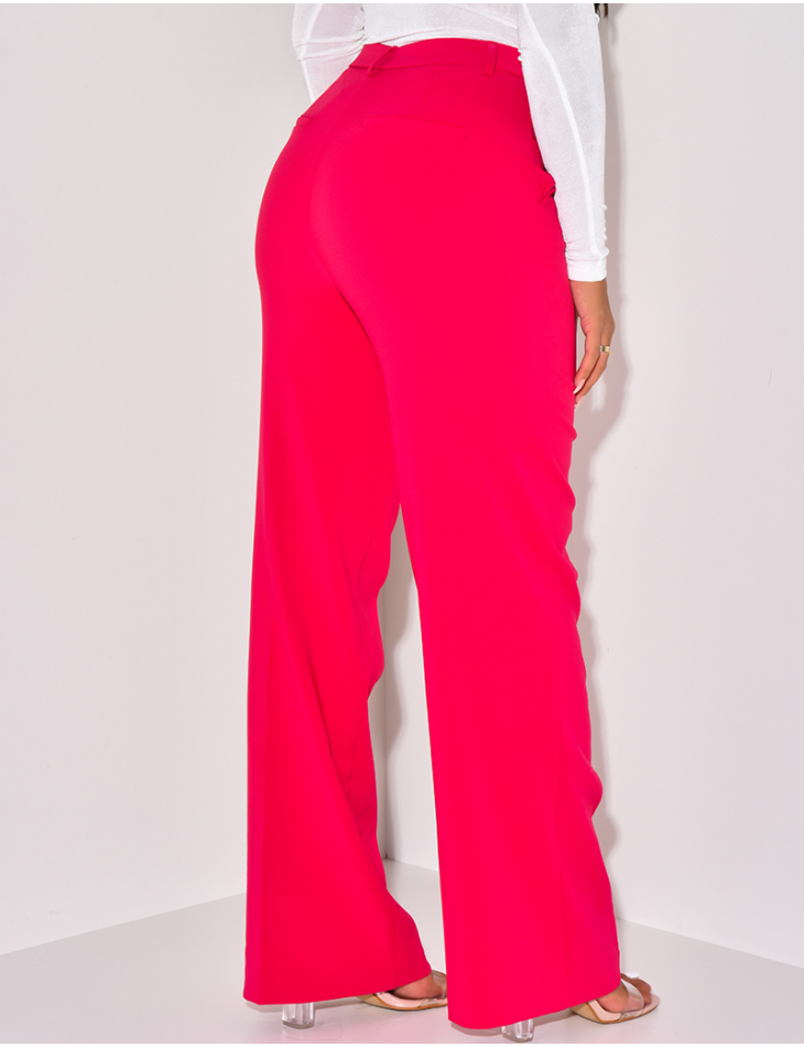 Pantalon de tailleur coupe droite