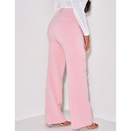 Pantalon de tailleur coupe droite