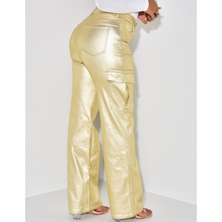 Oiled cargo trousers