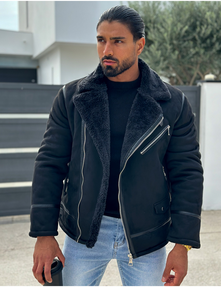 Blouson fashion en suédine