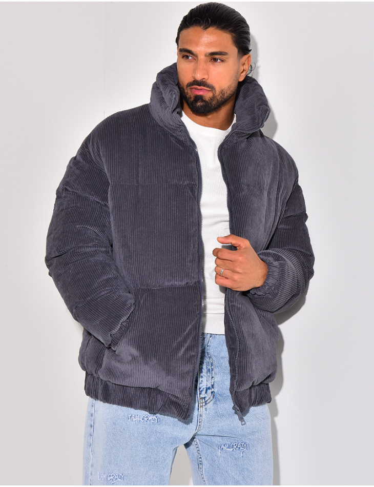 Doudoune velour homme sale