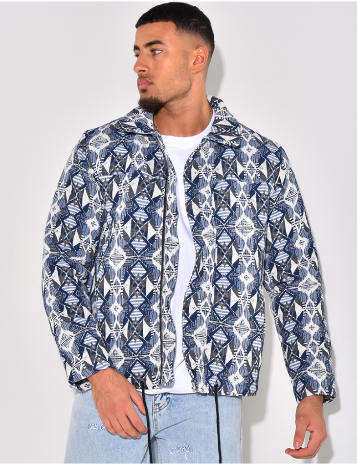 Veste épaisse à motifs