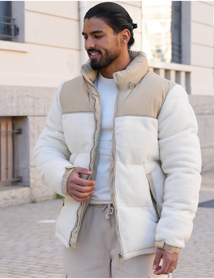 Veste mouton beige sale