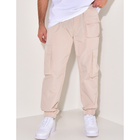 Pantalon cargo fin