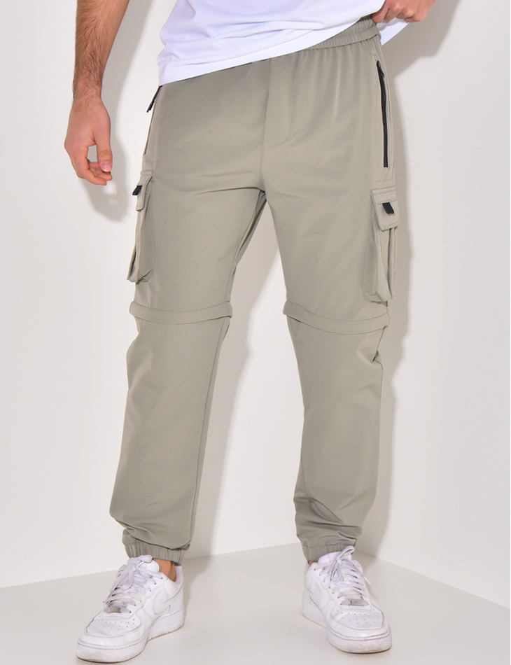 Pantalon cargo fin