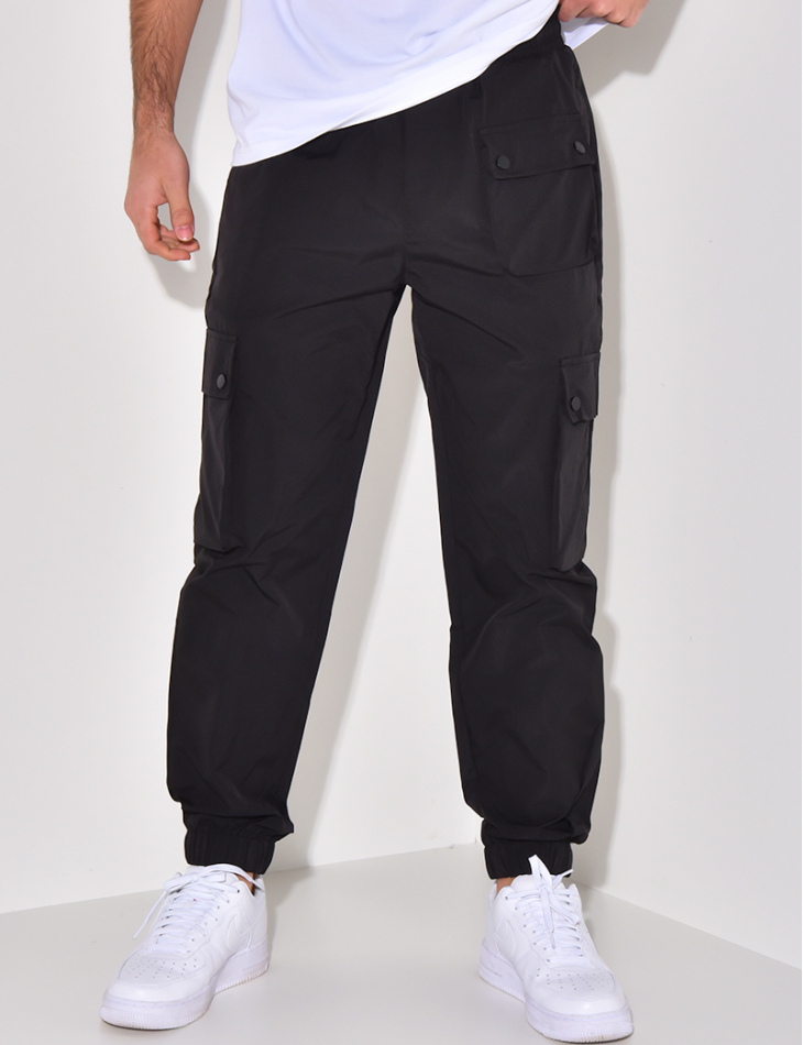 Pantalon cargo fin