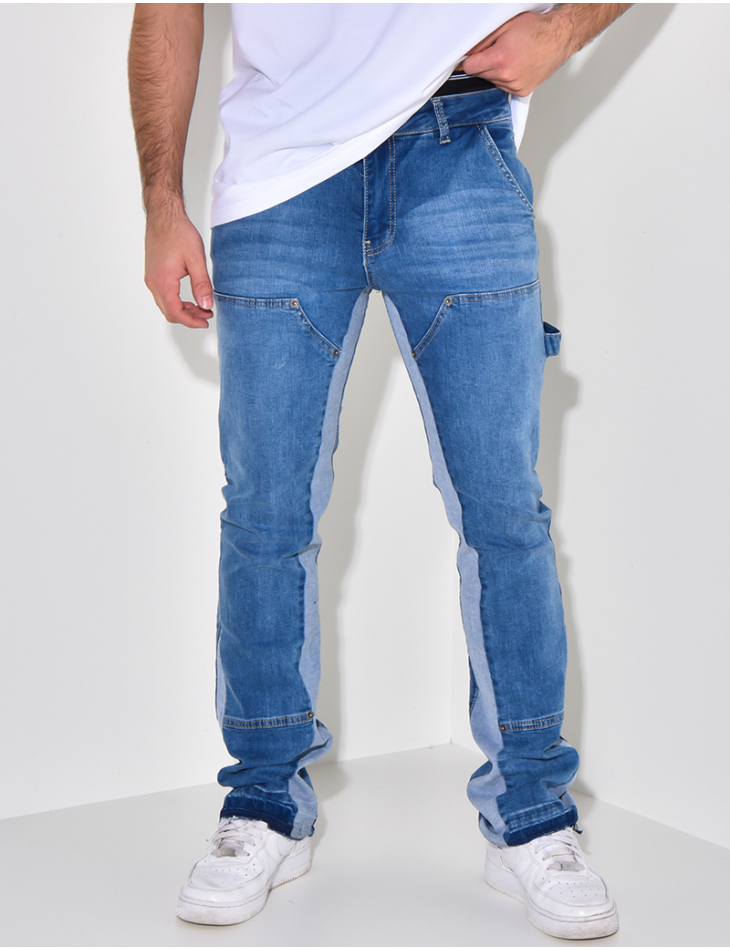 Jeans à empiècements