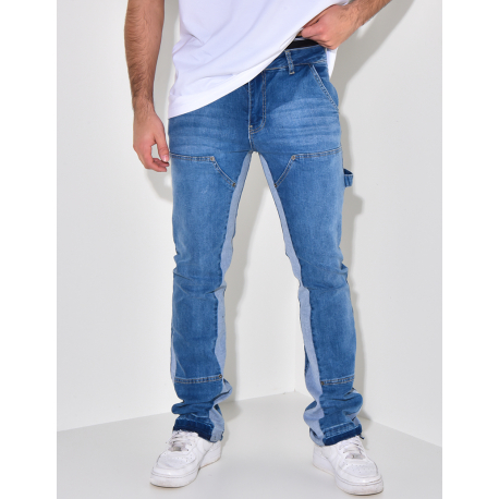 Jeans à empiècements