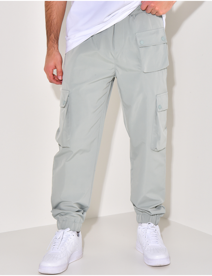 Pantalon cargo fin