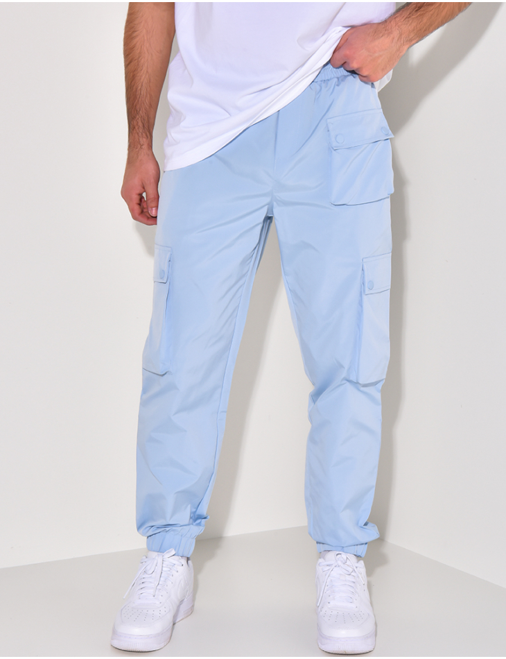 Pantalon cargo fin