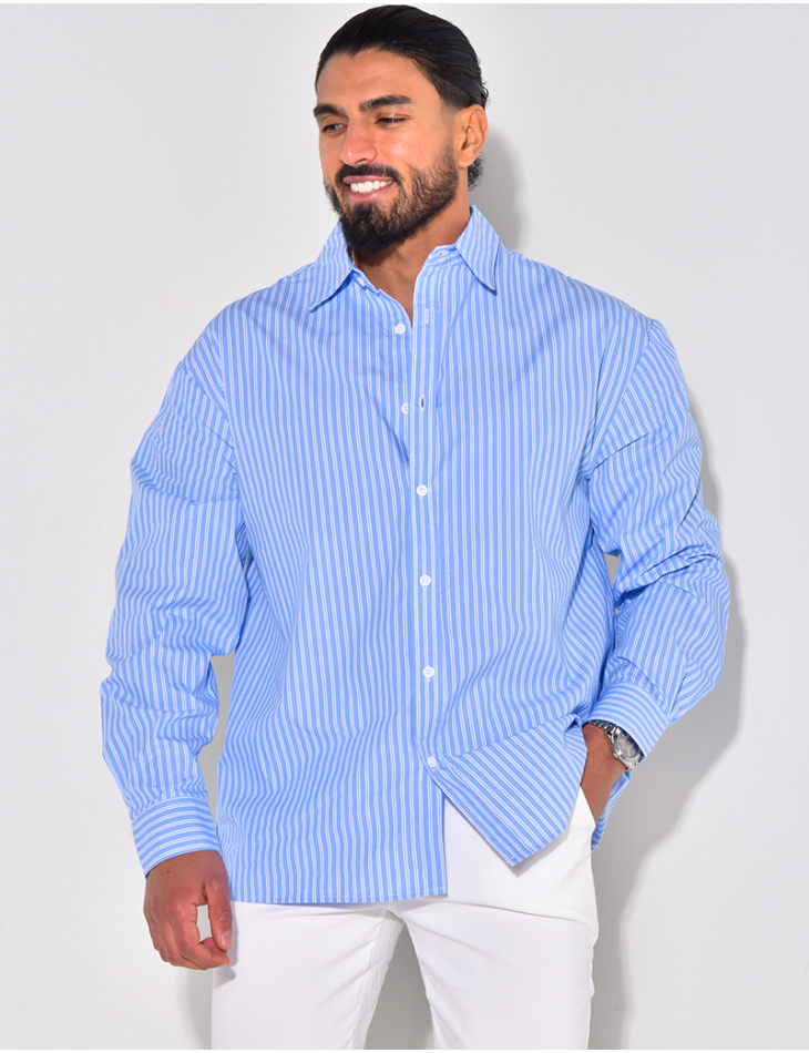 Chemise rayée manches longues