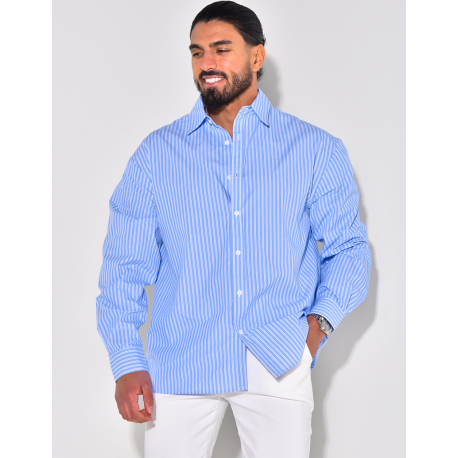 Chemise rayée manches longues