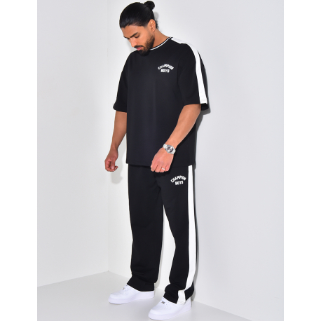 "Champion Boys" pants and t-shirt set