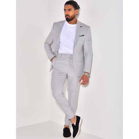 3-piece striped suit set