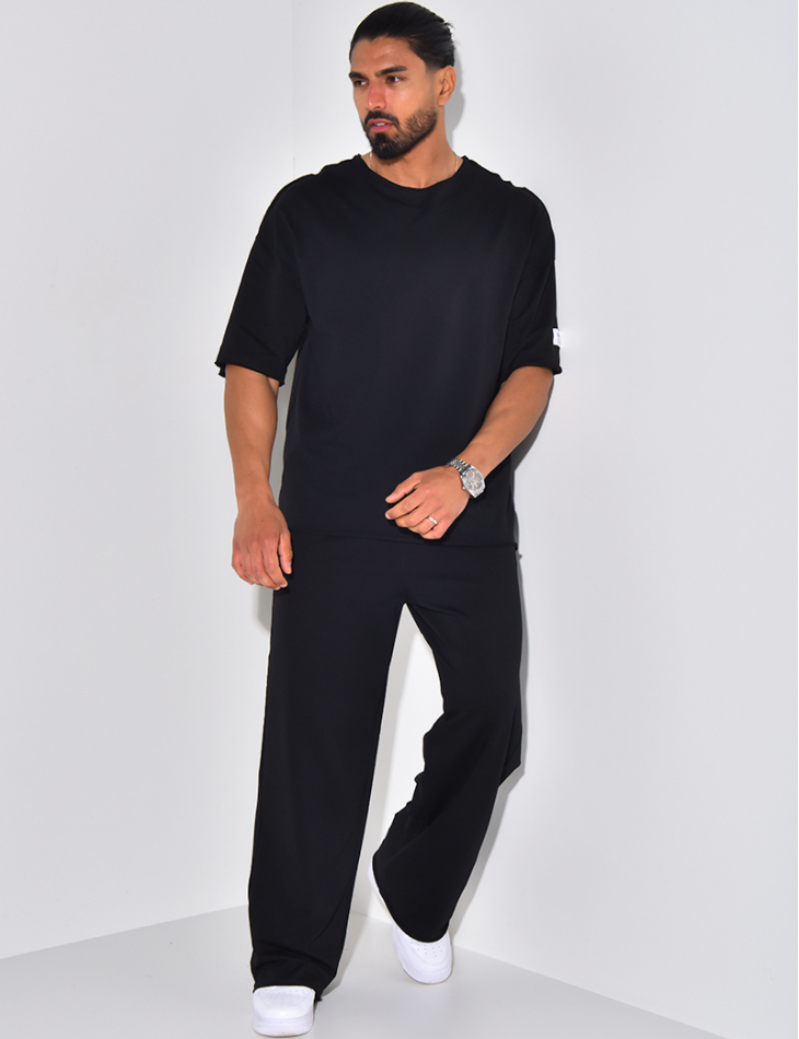 Ensemble pantalon et t-shirt uni