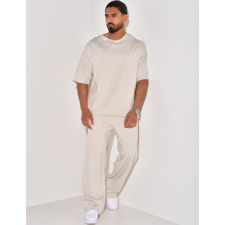 Ensemble pantalon et t-shirt uni