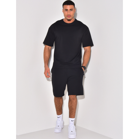 Ensemble short et t-shirt uni