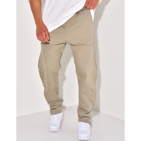 Pantalon cargo à pression