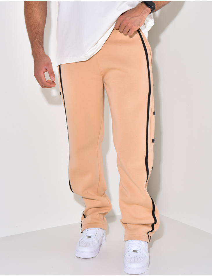 Pantalon de jogging a boutons pression