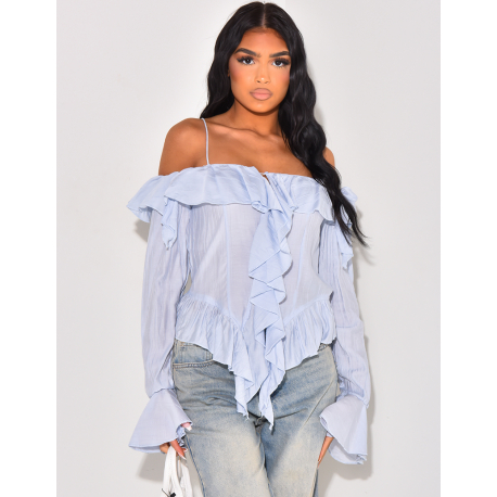 Romantic little top with ruffles