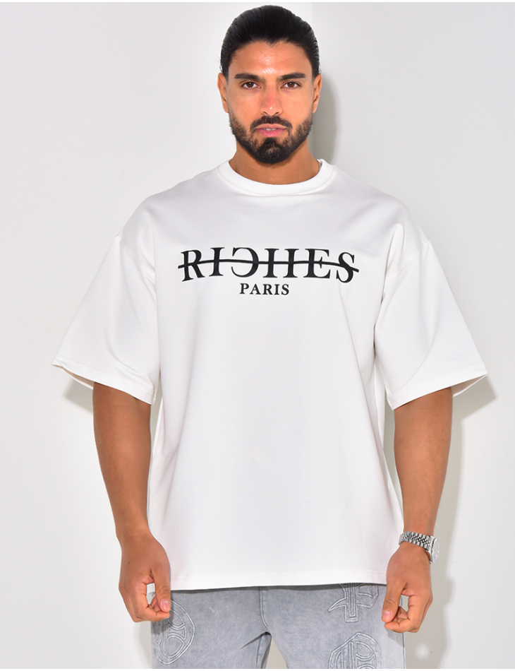 T-shirt "Riches Paris" barré