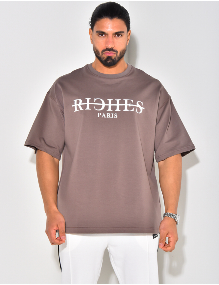 T-shirt "Riches Paris" barré