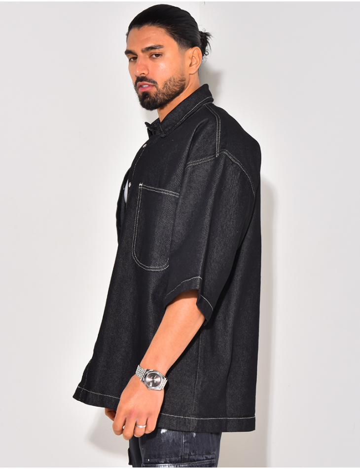 Chemise fashion jean oversize