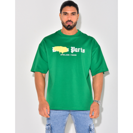 T-shirt "Riches Paris" tâché