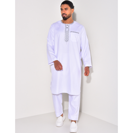 Ensemble qamis Pakistanais pantalon