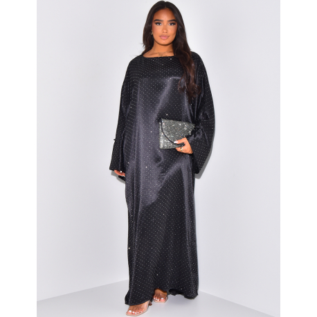 LOSE ABAYA MIT STRASS