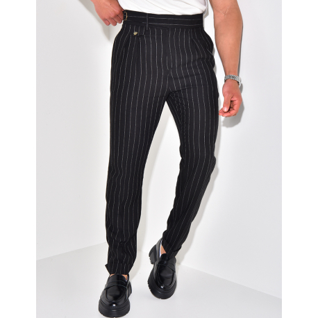 Pantalon homme à rayures