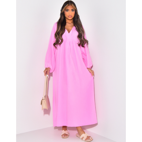 Robe ample en gaze de coton