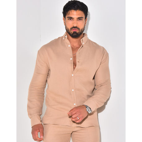 Chemise manches longues en coton