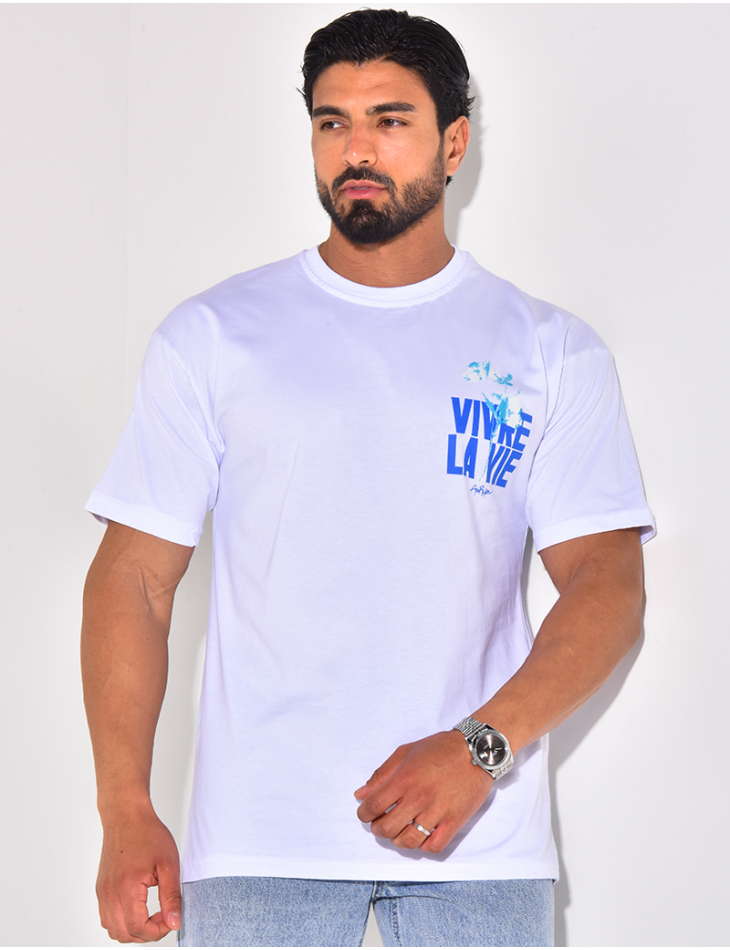 T-shirt "vivre la vie"