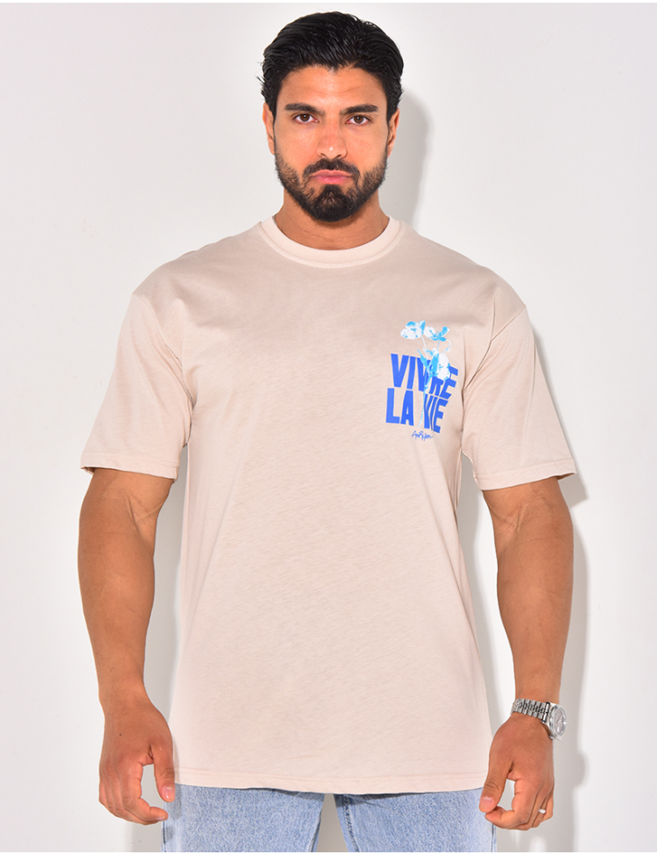 T-shirt "vivre la vie"