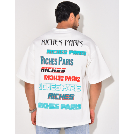 T-shirt "Riches Paris" écritures dans le dos