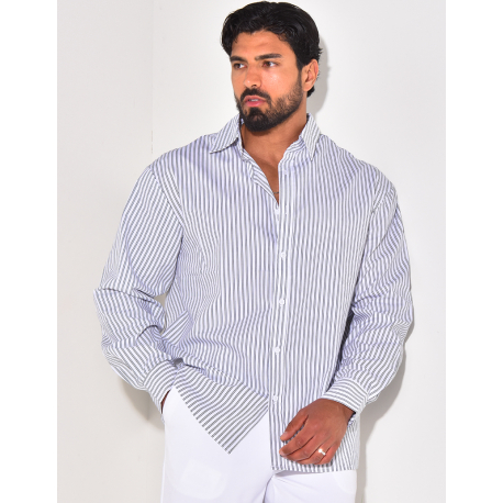 Chemise rayée manches longues