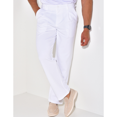 Pantalon à ceinture élastique