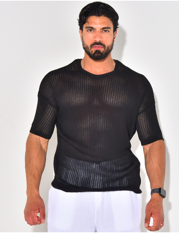 Openwork t-shirt