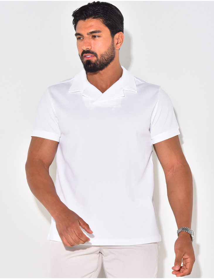 T-shirt col chemise