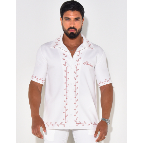 Chemise à motifs feuilles "Palermo"