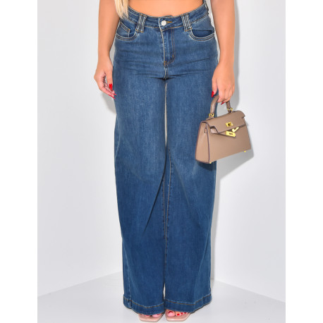 Jeans mit hoher Taille stretchy flare