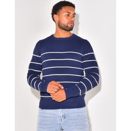 Gestreifter Pullover