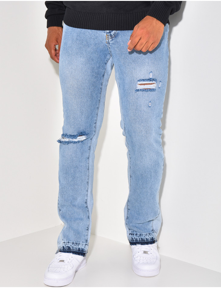 Flared Jeans Blau