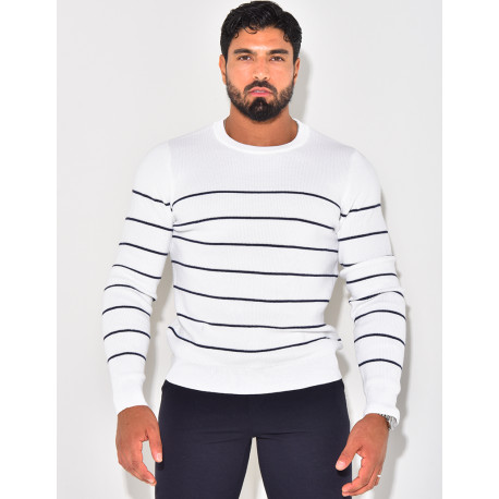 Gestreifter Pullover