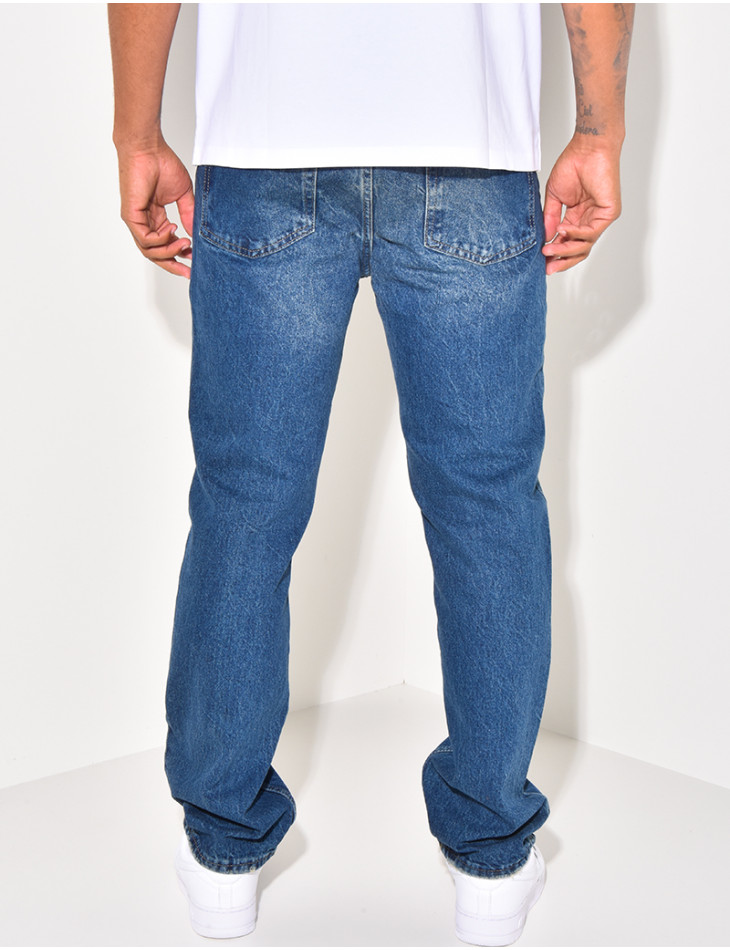 Jeans delavé homme pas cher best sale