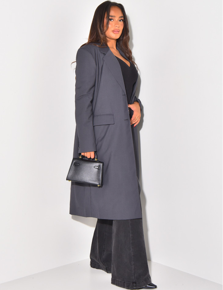 Lang- & Oversize-Blazer Boyfriend-Schnitt