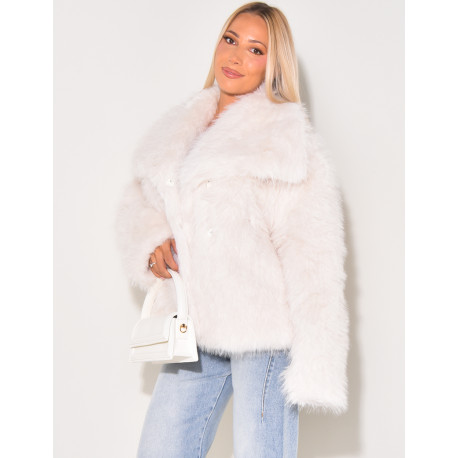 Faux fur jacket